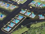 Drone footage shows homes destroyed by Hurricane Laura now flooded by Delta that left two dead