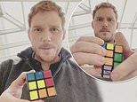 Chris Pratt showcases his VERY impressive skill as he solves a Rubik’s Cube in less than 60 SECONDS