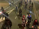 ‘Hundreds’ of cyclists follow party bus around Liverpool as it blasts out music played by DJ