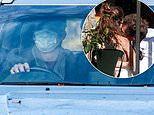 Dominic West returns home to wife after kissing Lily James