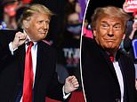 Donald Trump breaks into dad dance as YMCA plays at the end of his Pennsylvania rally