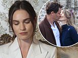 Lily James, 31, promotes Rebecca after partner Dominic West’s display of unity