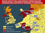Wales WILL ban people from parts of the UK with high Covid rates from entering