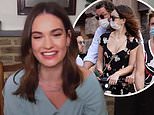Lily James finally makes first TV appearance following Dominic West controversy