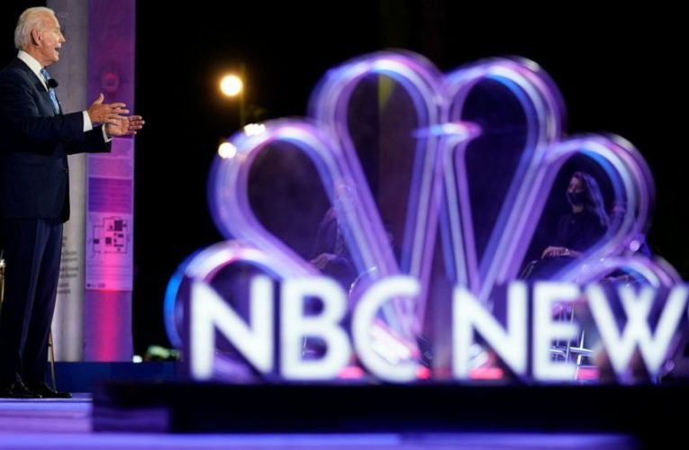 TV gives viewers a split-screen comparison of Trump, Biden