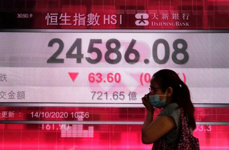 Stocks fall on Wall Street as hopes fade for stimulus deal