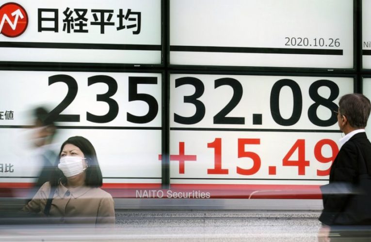 Global shares fall on uncertainty over US election, pandemic