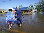 Aerial photos and drone footage shows homes destroyed by Hurricane Laura now flooded by Delta