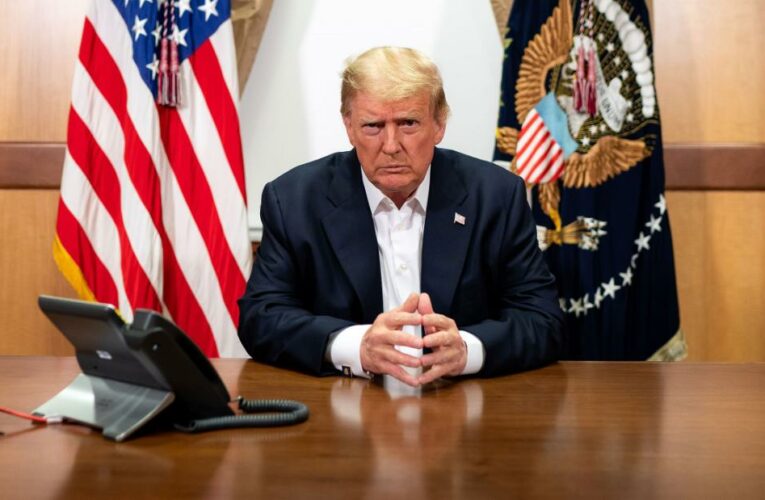 Trump campaign fundraises off of Giuliani news conference and uses photo of Trump in hospital