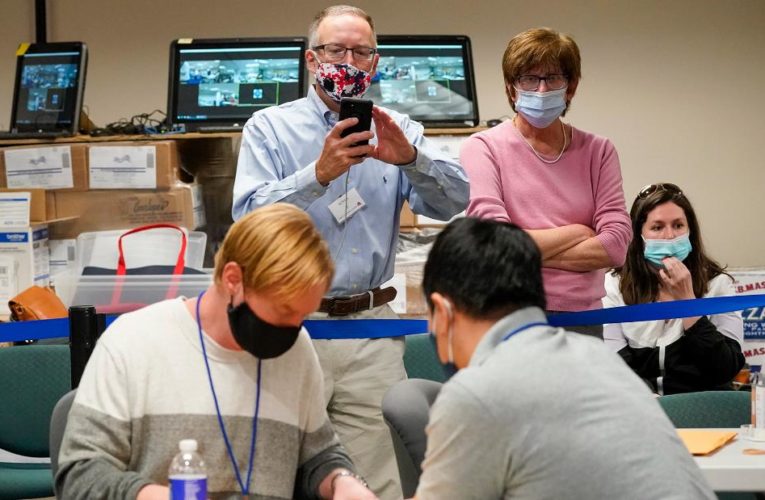 Trump doubles down on groundless conspiracy theory that GOP poll watchers were sidelined