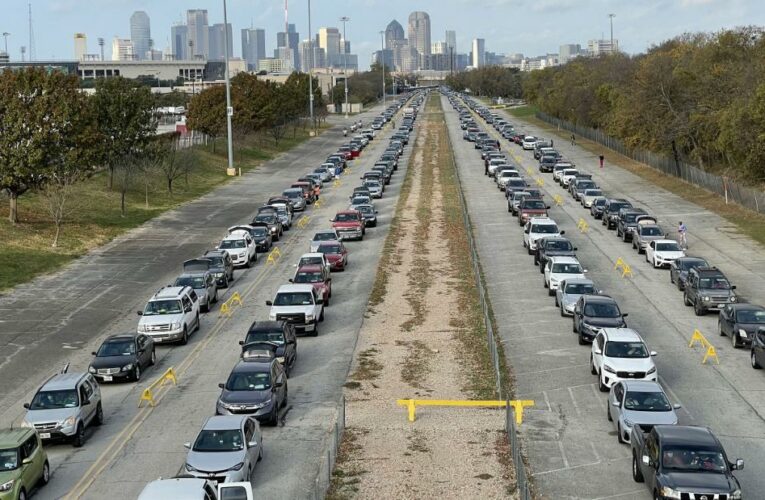 Dallas organizers distributed food to about 25,000 people Saturday. They say the Covid-19 pandemic has increased need in the city.