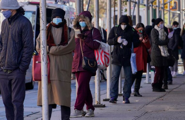 Lines to get tested for coronavirus are growing long ahead of Thanksgiving and amid rising cases