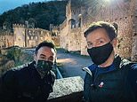 Ant McPartlin and Declan Donnelly pose outside Gwrych Castle ahead of I’m A Celebrity’s return