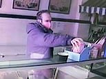 Moment shameless thief steals poppy collection box