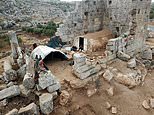 Syrian refugees shelter in ancient temple dedicated to Zeus rather than live in overcrowded camp