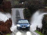MET Office yellow weather warning as heavy rain and gale force winds leaves roads underwater in UK