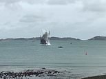 Moment Royal Navy detonates Second World War bomb near Guernsey’s QE2 Marina