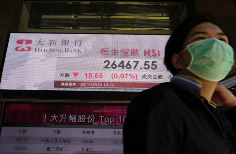 Asian shares rise after Dow crests 30,000 on vaccine hopes