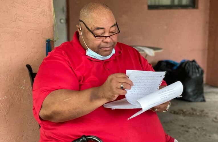 John Ayers is one of millions facing eviction. ‘I haven’t gotten the virus, but I’ve fallen victim to it,’ he says.