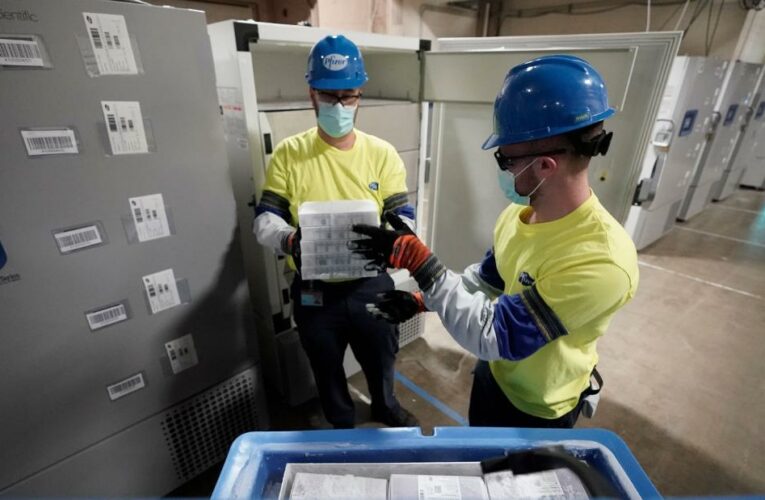 Pfizer/BioNTech coronavirus vaccines start arriving at US facilities on Monday, but the fallout of Thanksgiving travel and gatherings still unfolding