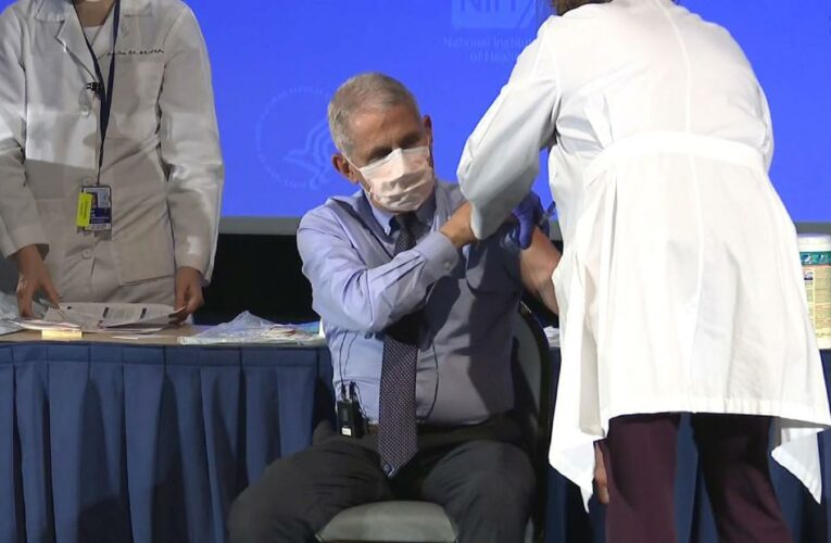 See what Dr. Fauci said before receiving vaccine