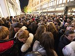 Hundreds of young people try to enter Harrods in chaotic scenes as police make four arrests