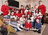 Mother of Britain’s largest family reveals the huge pile of presents she has to wrap