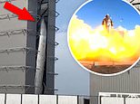 SpaceX’s latest Starship prototype COLLAPSES on the launch pad