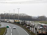 Lorries queue for 10 miles on OTHER side of the Channel