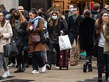 Hordes of festive shoppers flock to UK high streets despite Covid warnings