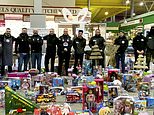 Single father, 29, raises £3,400 selling wooden Christmas trees to buy gifts for needy children 