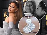 Ariana Grande’s fans speculate her engagement ring pays homage to her late grandfather