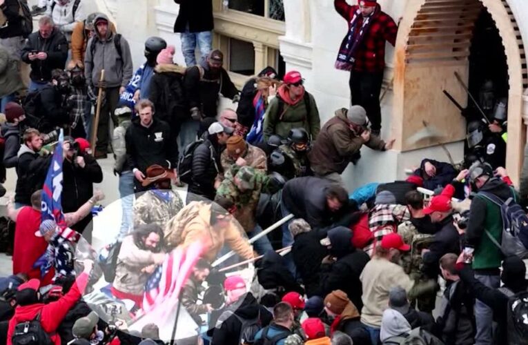 Rioters seen beating officer minutes after Trump said, ‘we love you’ and ‘go home’