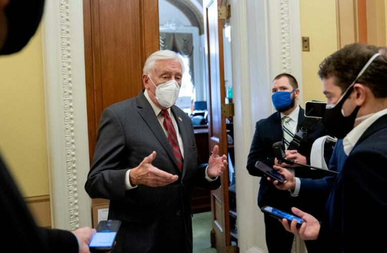 House Majority Leader Hoyer told members there will be heightened security around the Capitol for the vote