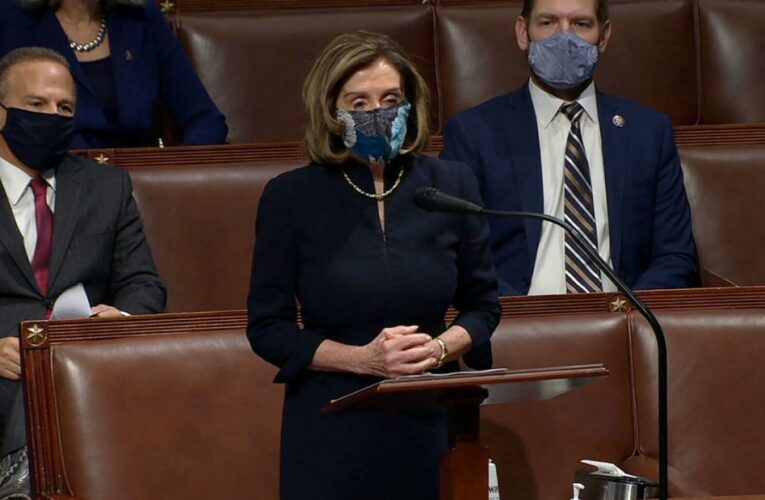 Pelosi calls Trump ‘clear and present danger’