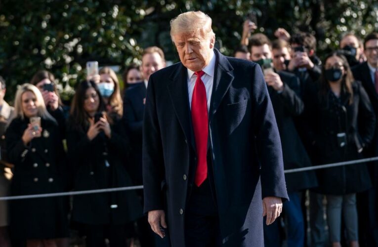 Trump departs Washington a pariah as his era in power ends