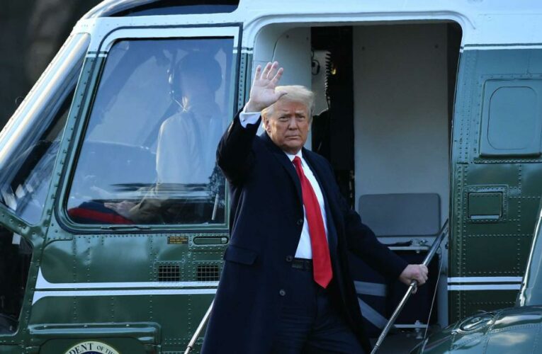 Trump departs Washington a pariah as his era in power ends