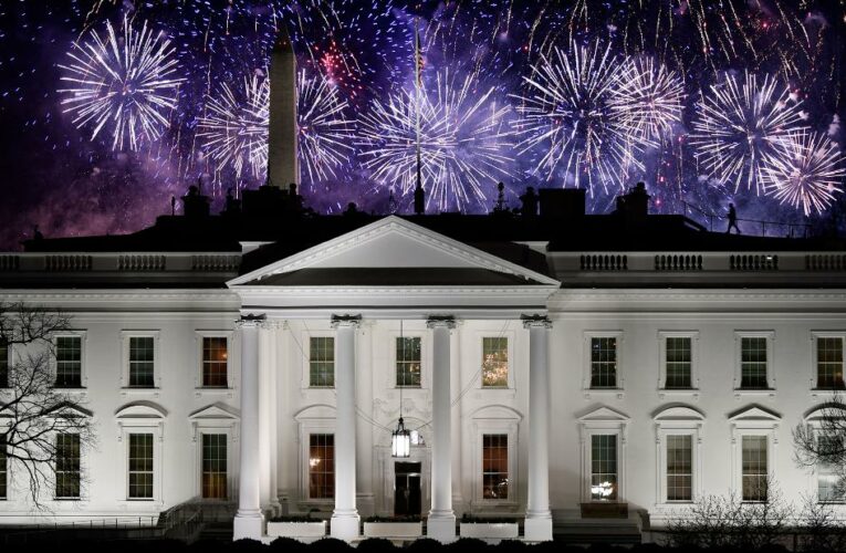 An unprecedented day ended with epic fireworks and messages of unity. Here are highlights.