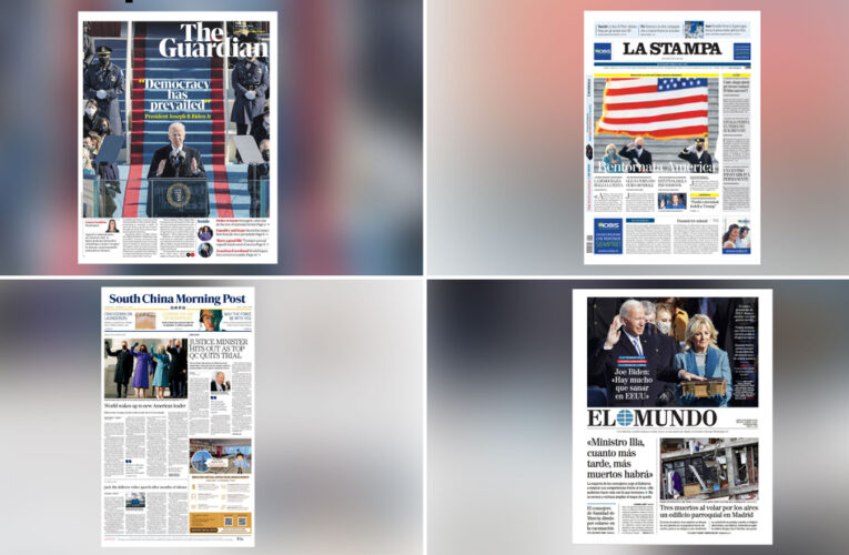 Newspapers around the world react to Biden’s inauguration