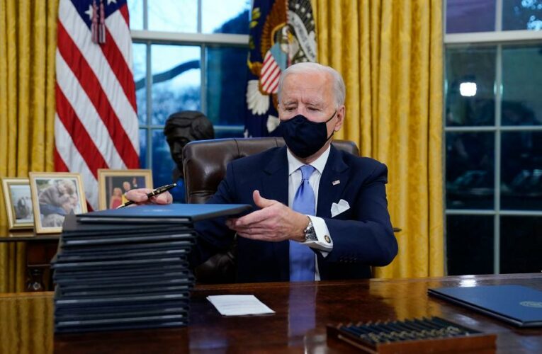 Here are the 30 executive orders and actions Biden will sign in his first three days