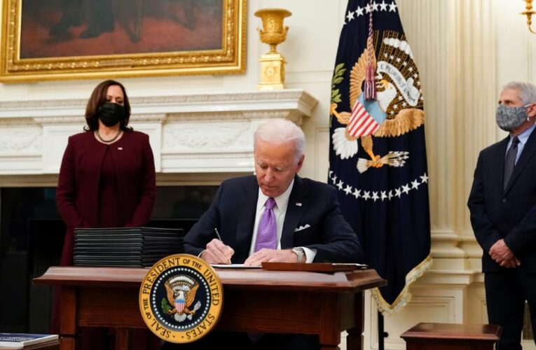 President Biden unveils Covid plan based on ‘science not politics’