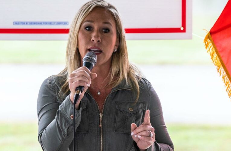 The video shows GOP Rep. Marjorie Taylor Greene confronting a shooting survivor with baseless claims in 2019 before she was elected to Congress