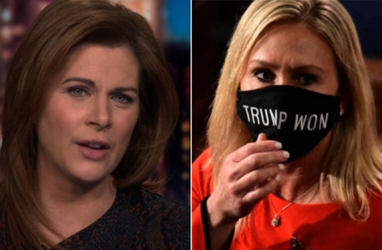 See Marjorie Taylor Greene confront Parkland shooting survivor