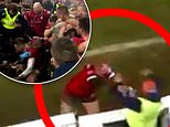 Former England rugby star sparks brawl after shoving water boy