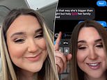 Woman reveals her date texted her by accident saying she was ‘bigger than he thought’