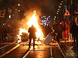 Belgian rioters attack the king’s car in violent unrest over police custody death