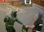 Cash security guard attacked by thug armed with 18 inch machete as two men jailed over robberies