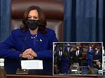 Democrats take control of the Senate as Kamala Harris swears in new senators