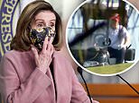 Donald Trump golfs on his own course as Nancy Pelosi mocks: ‘Thank God he’s gone!’&nbsp;