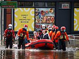 Christoph-stophe! Storm batters Britain forcing residents to be rescued, leaving at least one dead